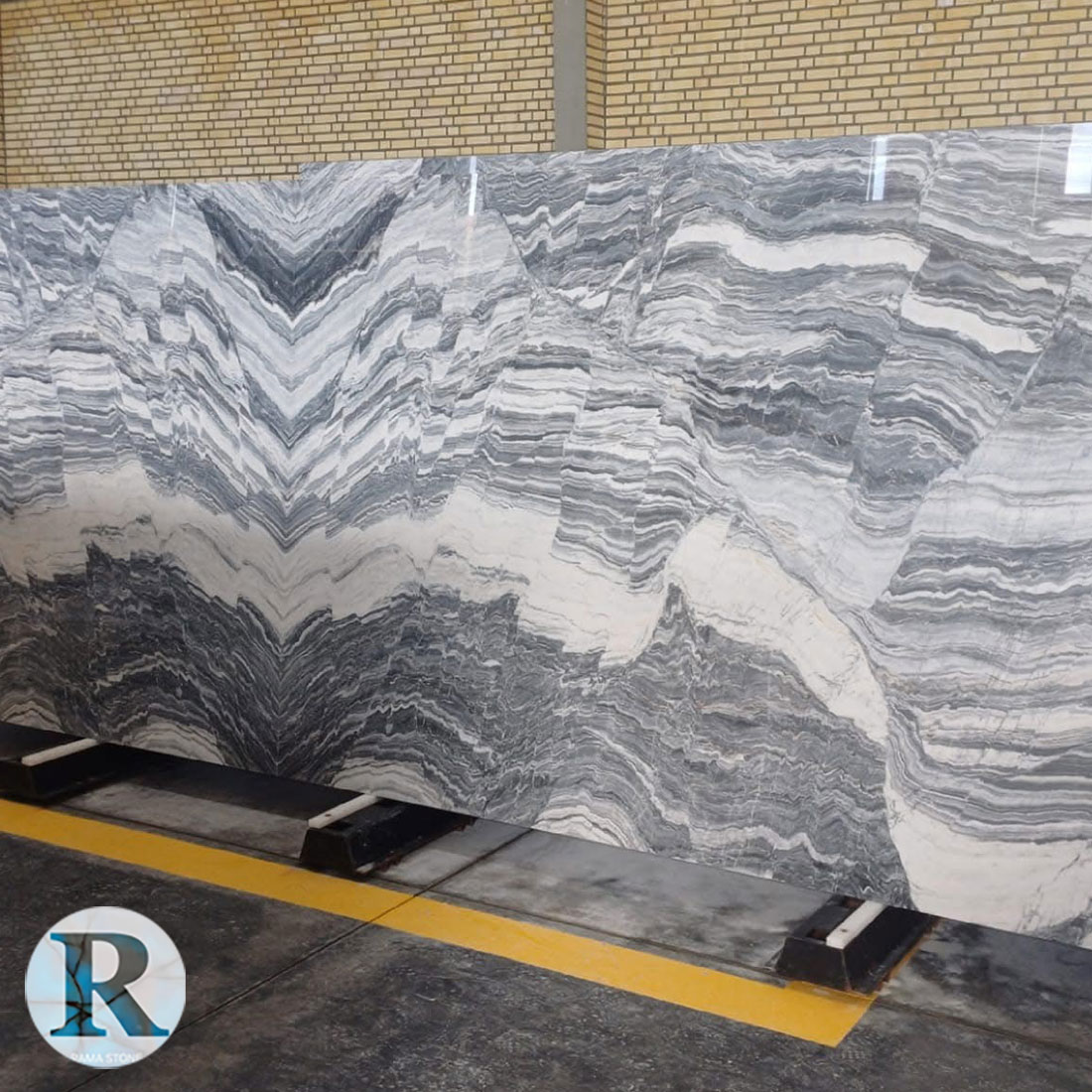 Zebra-Black-and-White-Marble-(Bookmatched)
